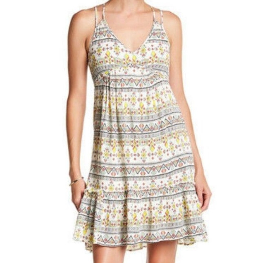 Jessica Simpson Kisha Aztec Print Dress Size Small